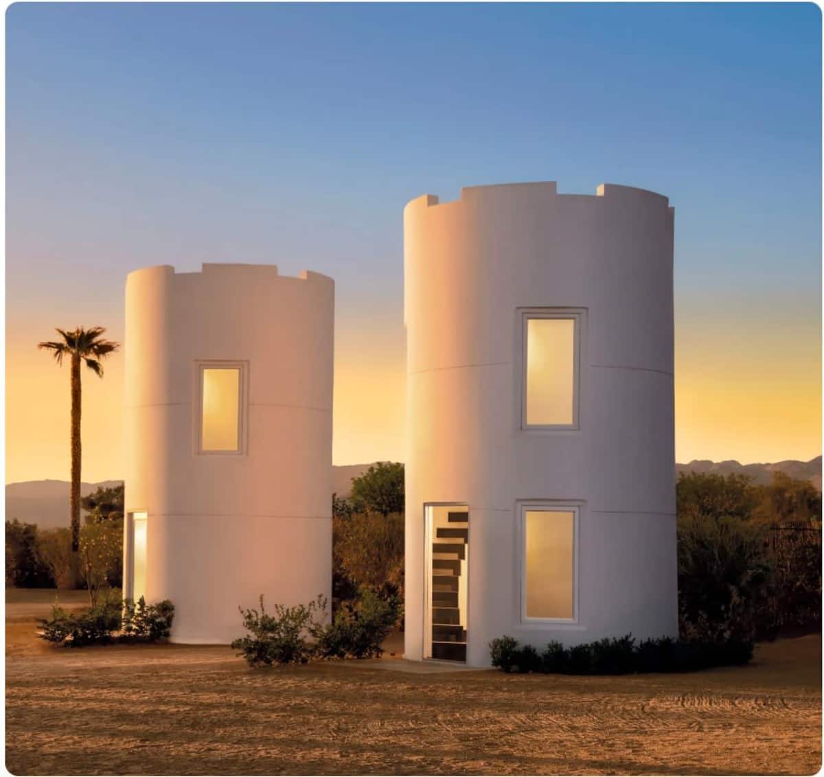 Standing watch over the Texas Hill Country from a tower built for two in Joshua Tree, CA