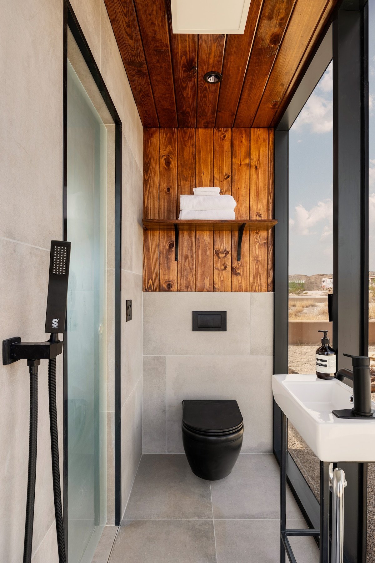 Rustic location. Sleek, modern comforts. This isn't your typical cabin.
