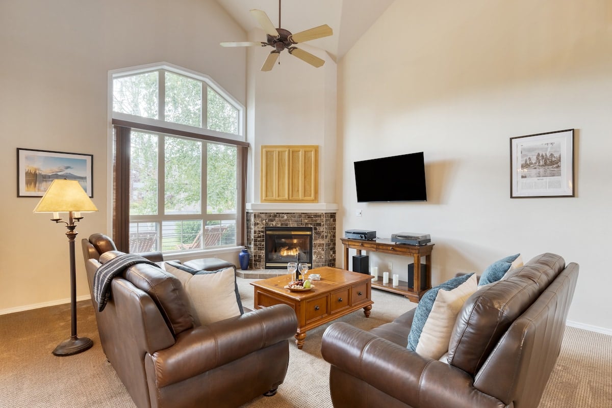 Spacious living area.