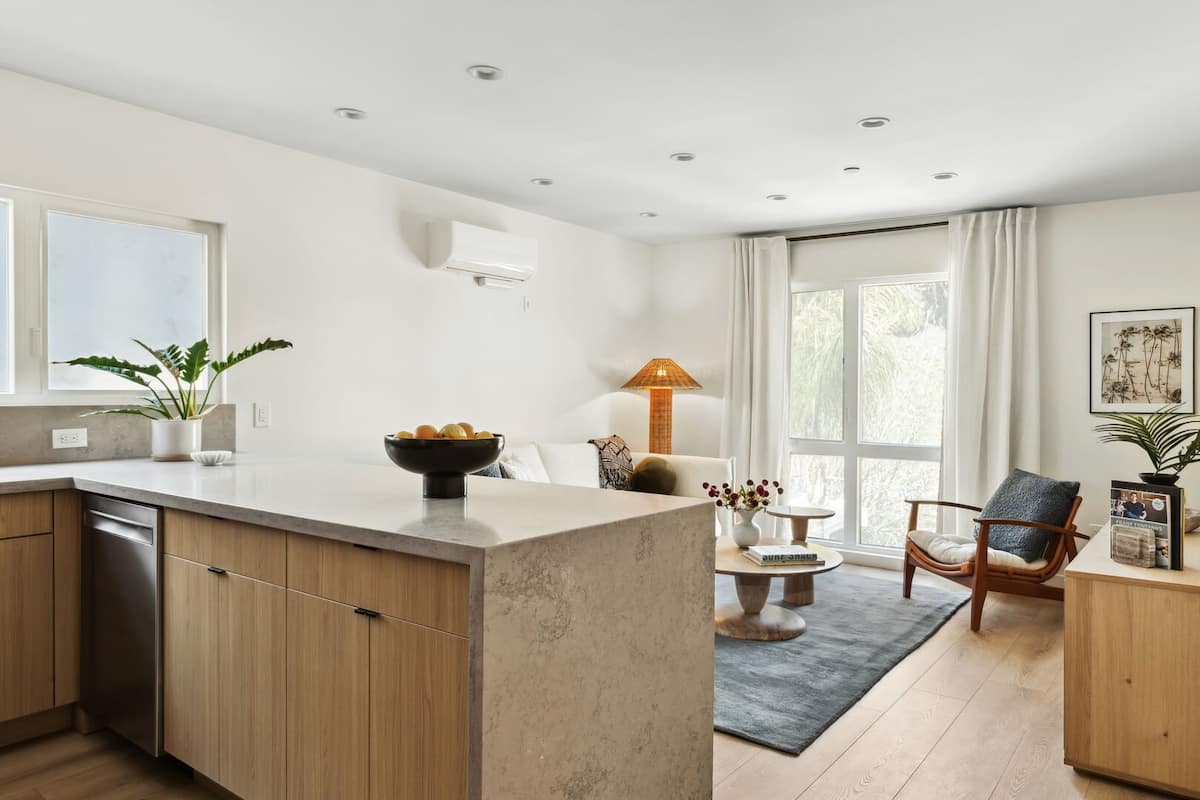 Quartz countertops.