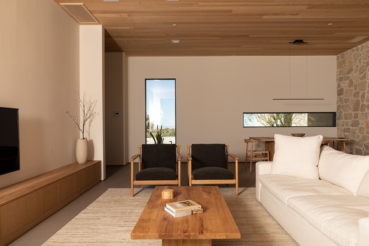 The living room is perfect for entertaining or secluding with loved ones.