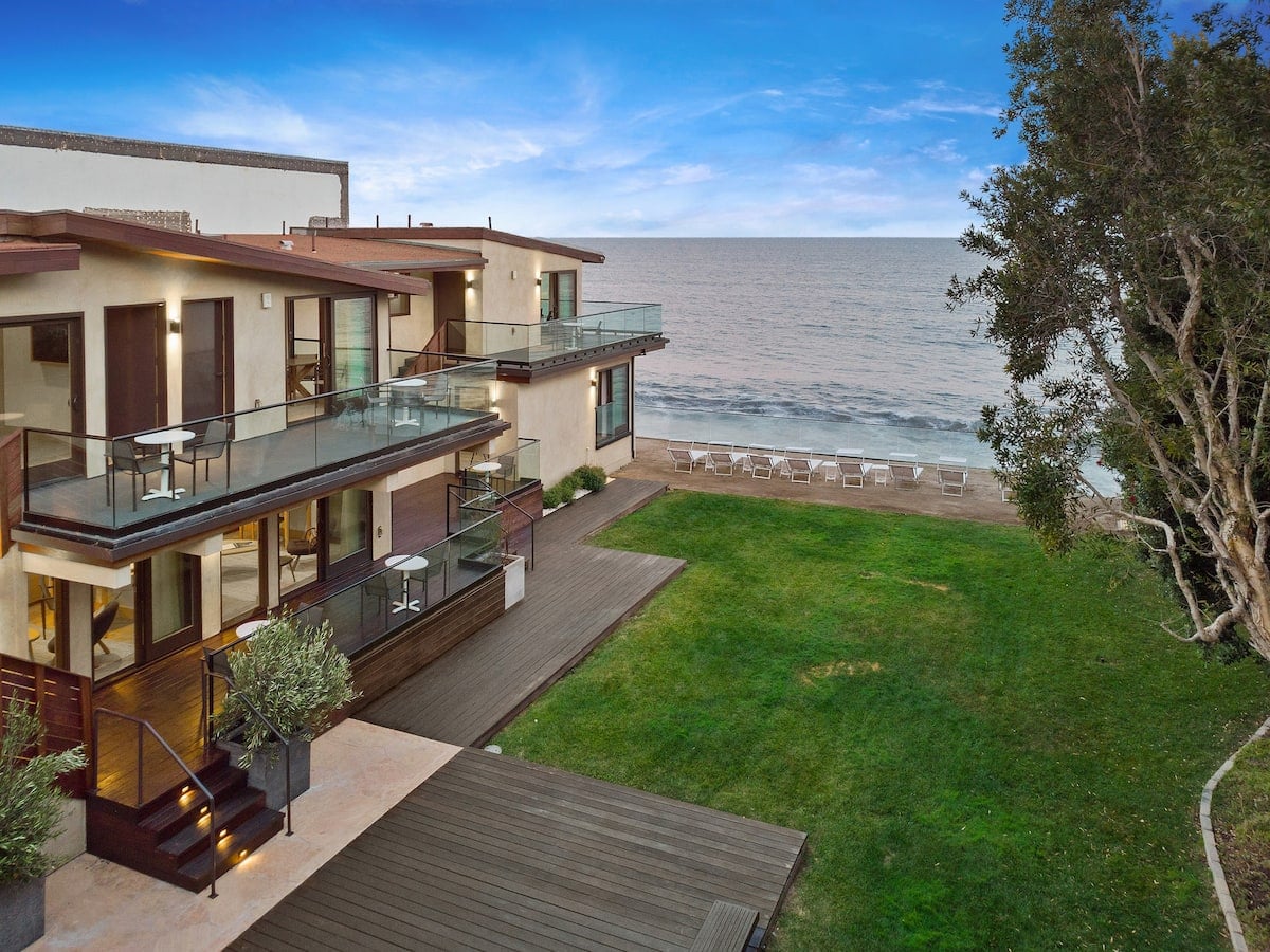 Expansive grassy area to stretch and reconnect as you feel the ocean breeze