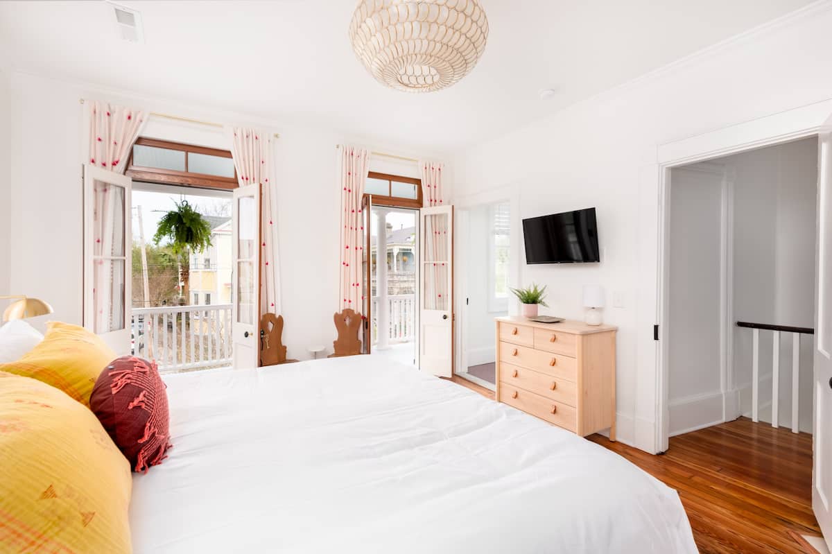 Bedroom #2 with light and airy decor