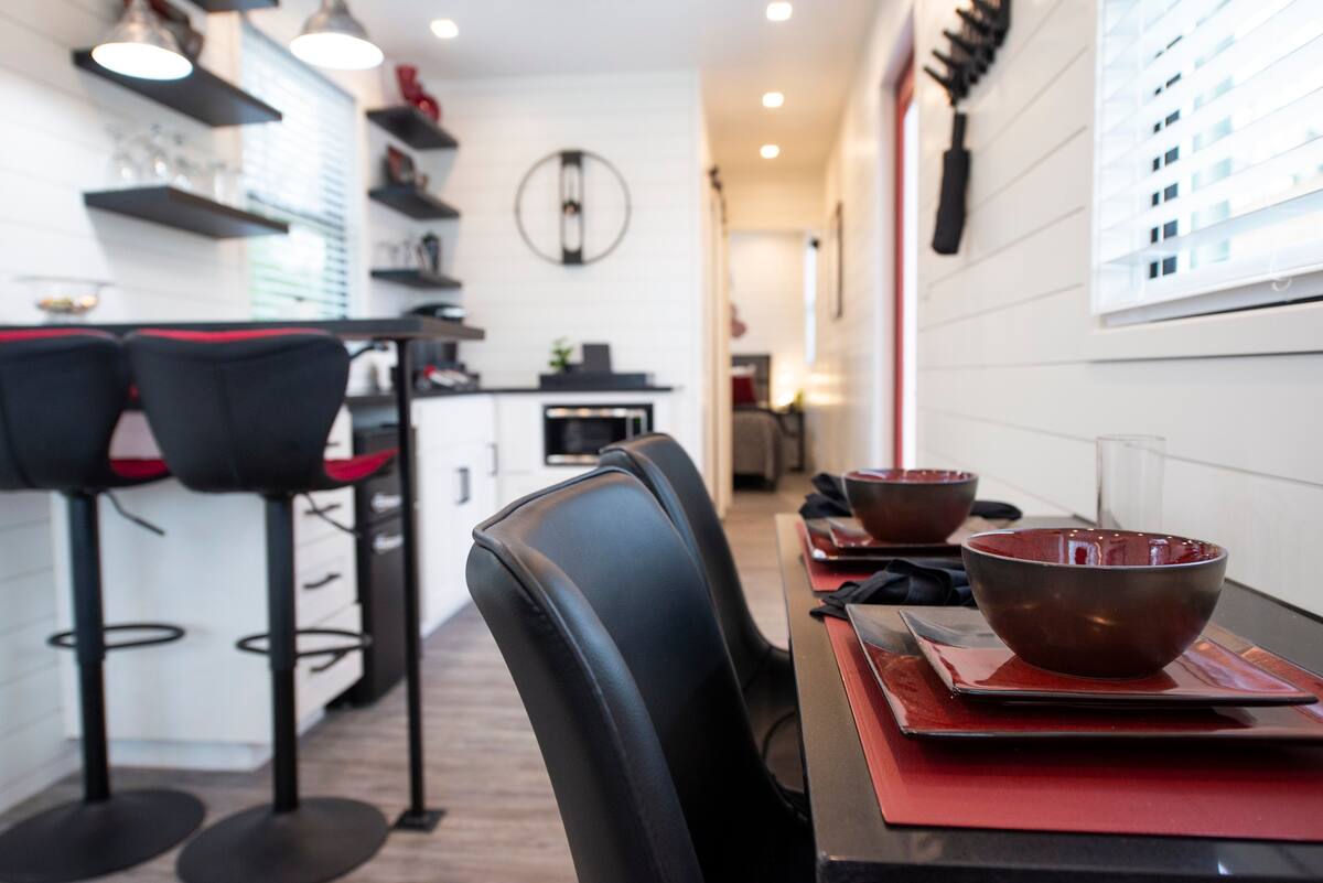 Escape to Waco's countryside with a modern container retreat in Waco, TX