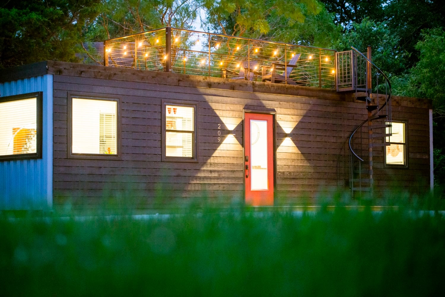 A shipping container turned home near the heart of Waco in Waco, TX