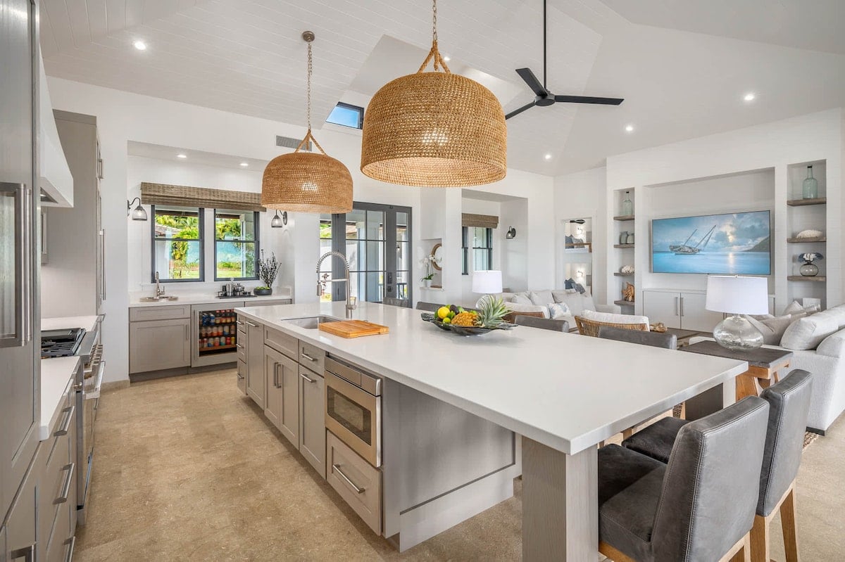 Kitchen | Lanikai Hale in Kauai, Hawaii by Luxus Vacation Properties