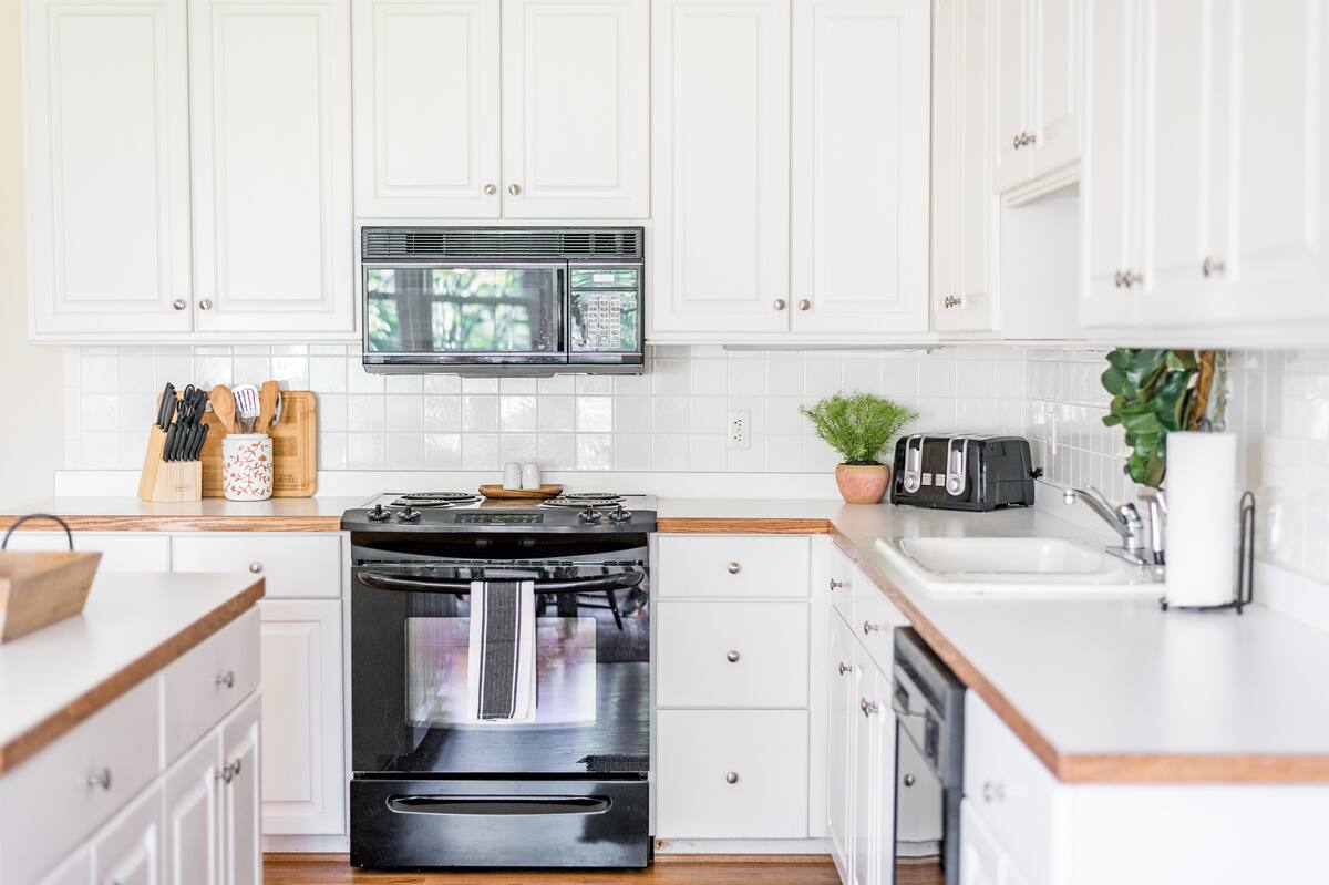 The kitchen is stocked with all the essentials for cooking meals... Pots, pans, dishware, glasses, etc.