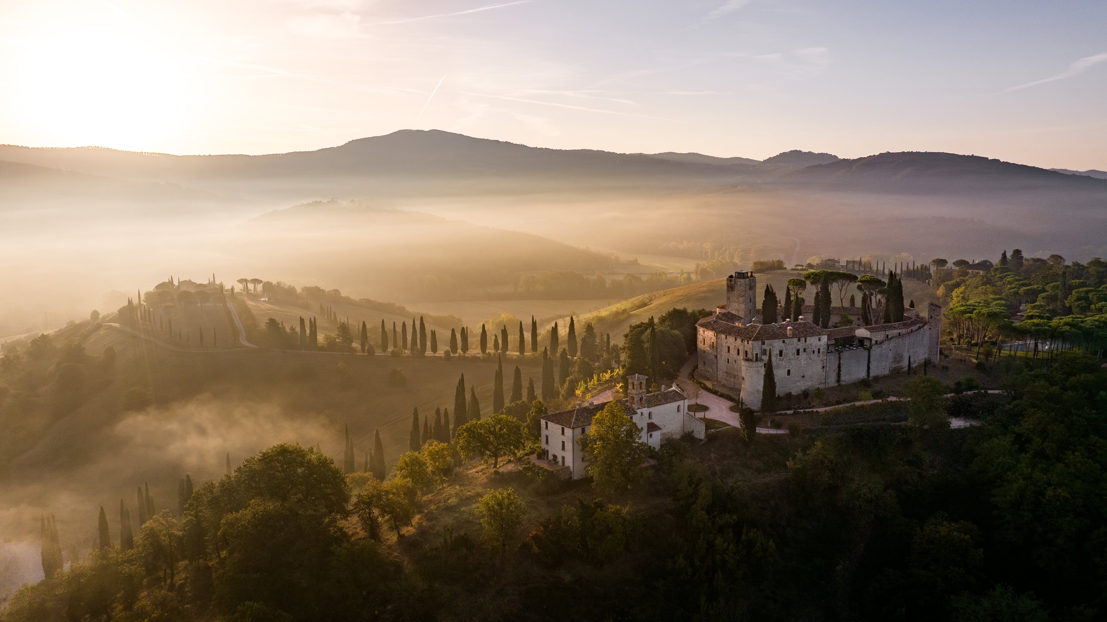 A thousand-year castle and its surrounding hamlets, restored by one family across three decades in Lisciano Niccone, Umbria