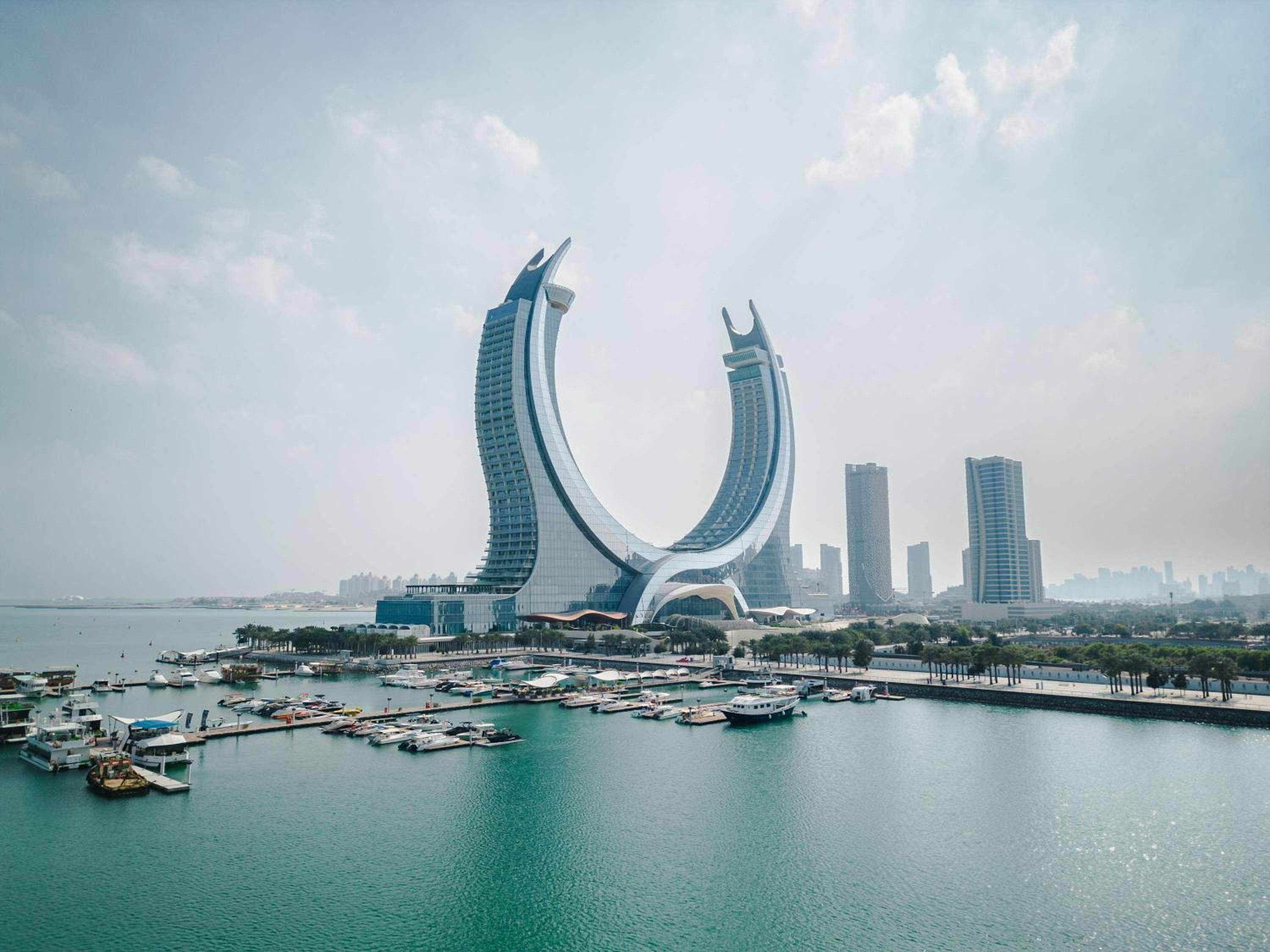 Where Doha's skyline meets the grandeur of a storied name in Doha, qa