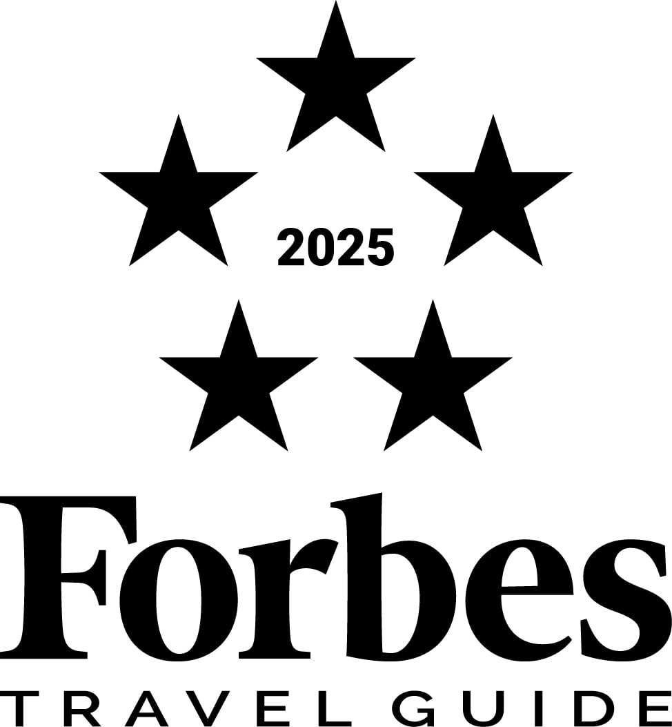 Five stars mark Palace Hotel Tokyo's Forbes Travel Guide recognition for 2025, a prestigious honor reflecting the property's unwavering commitment to luxury hospitality excellence.