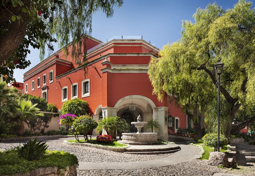 Where cobblestone streets give way to courtyards in bloom in San Miguel de Allende, Guanajuato