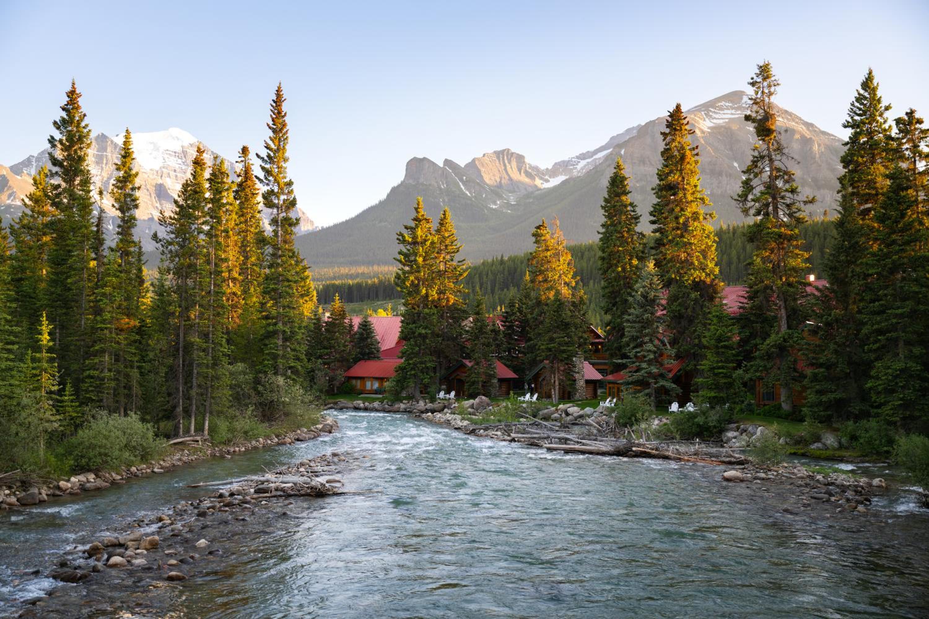 Where the Bow River bends through Lake Louise, a mountain lodge built for lingering in Lake Louise, Alberta