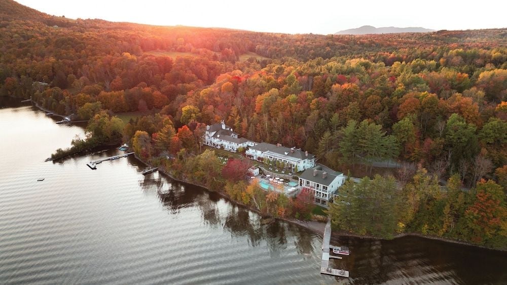 A storied lakeside manor in the heart of Quebec's Eastern Townships in North Hatley, Québec
