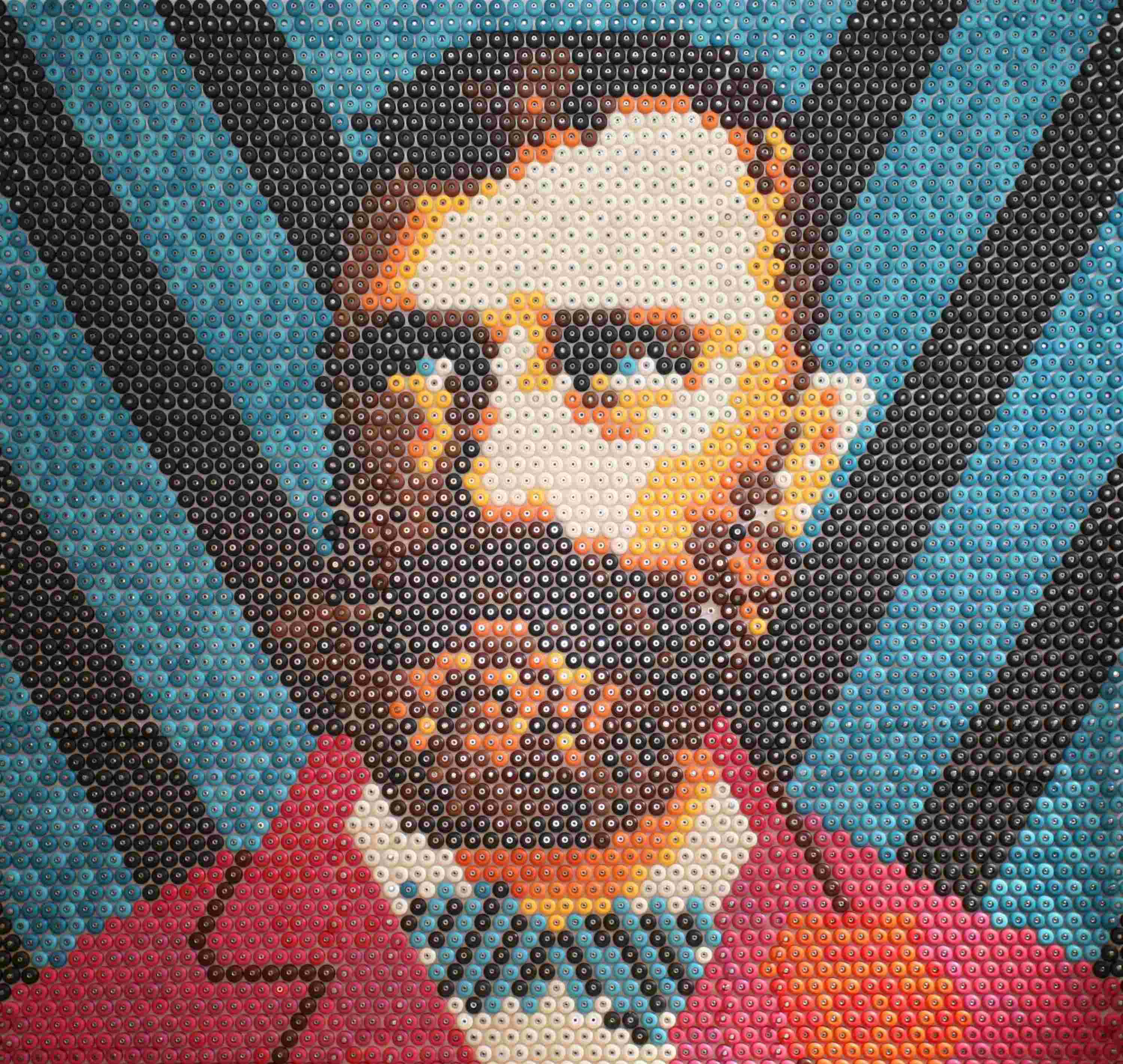 Mosaic artistry transforms the hotel's interior walls into vibrant storytelling, where thousands of tiny tiles create an immersive portrait that catches light and sparks conversation.