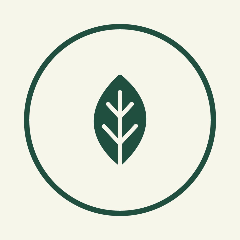 Minimalist design philosophy takes center stage in Lagom Retreat's elegant leaf motif, embodying the Swedish concept of balanced, sustainable living through thoughtful visual identity.