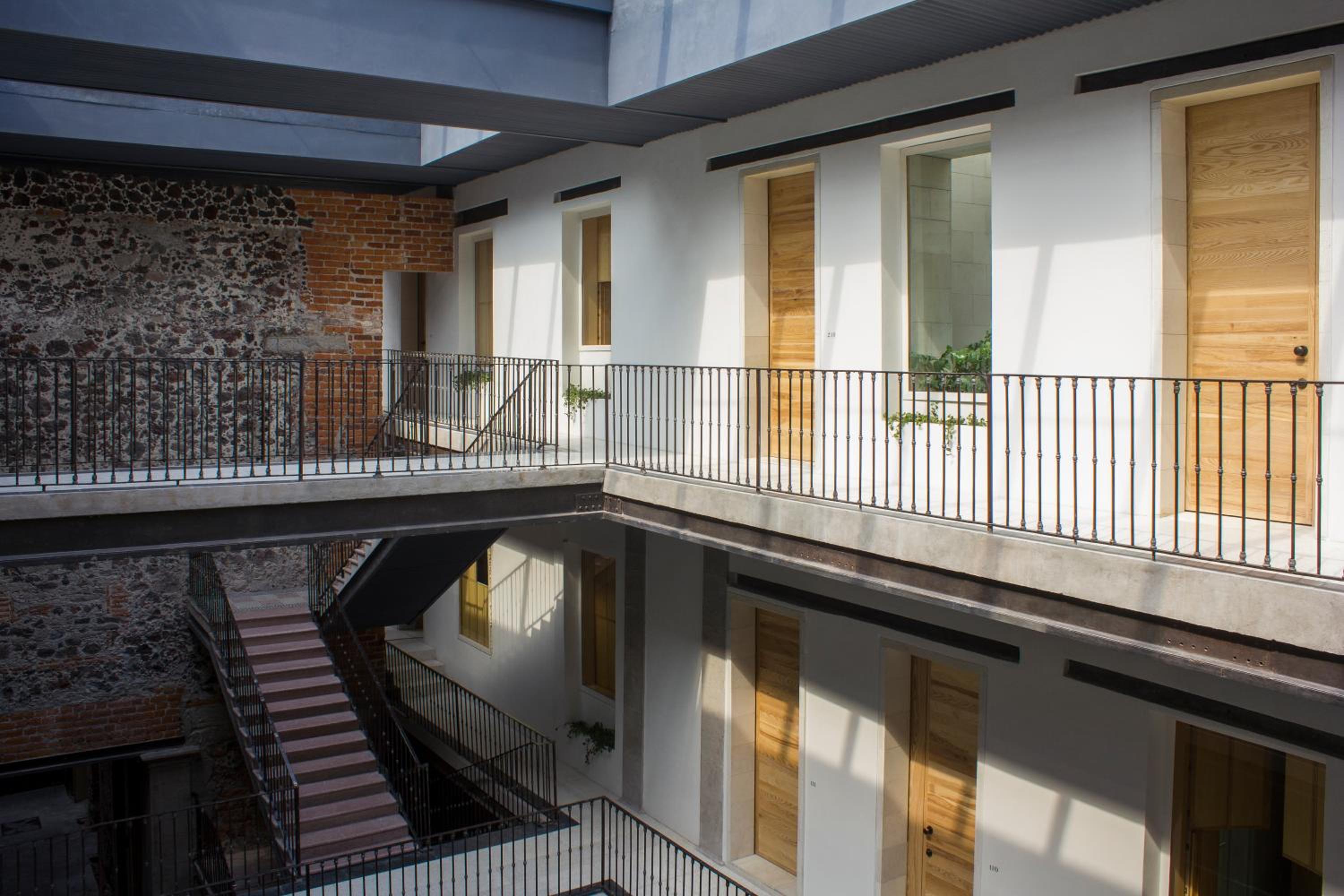 Where Mexico City's historic center opens its doors around a quiet patio in Mexico City, Ciudad de México