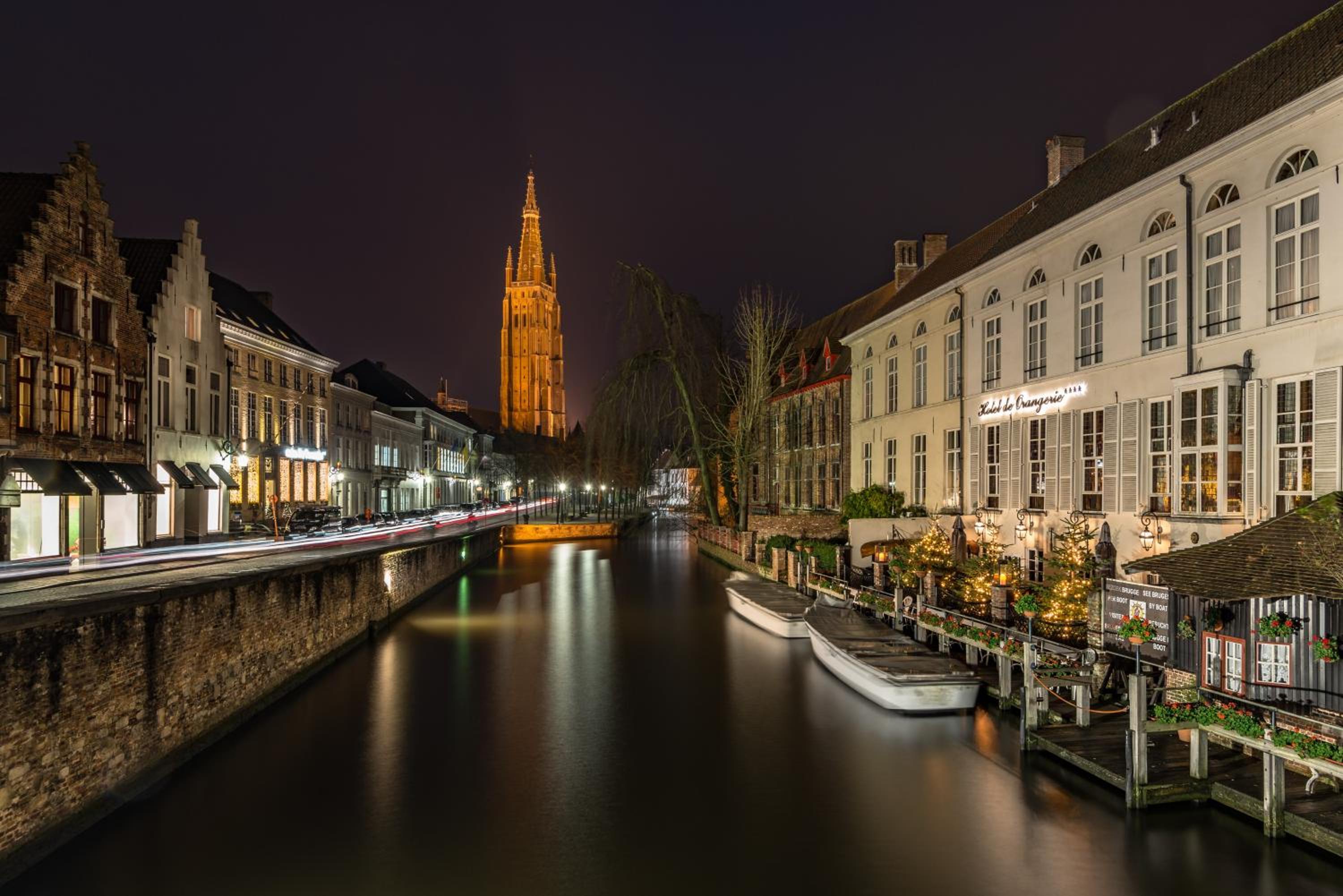 Where centuries-old stone meets the stillness of Bruges' quietest waterway in Bruges, West Flanders