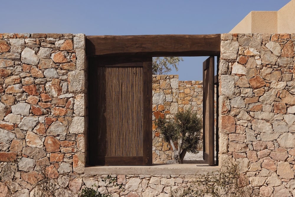 Where raw concrete meets the untamed southern edge of Folegandros in Folegandros, South Aegean