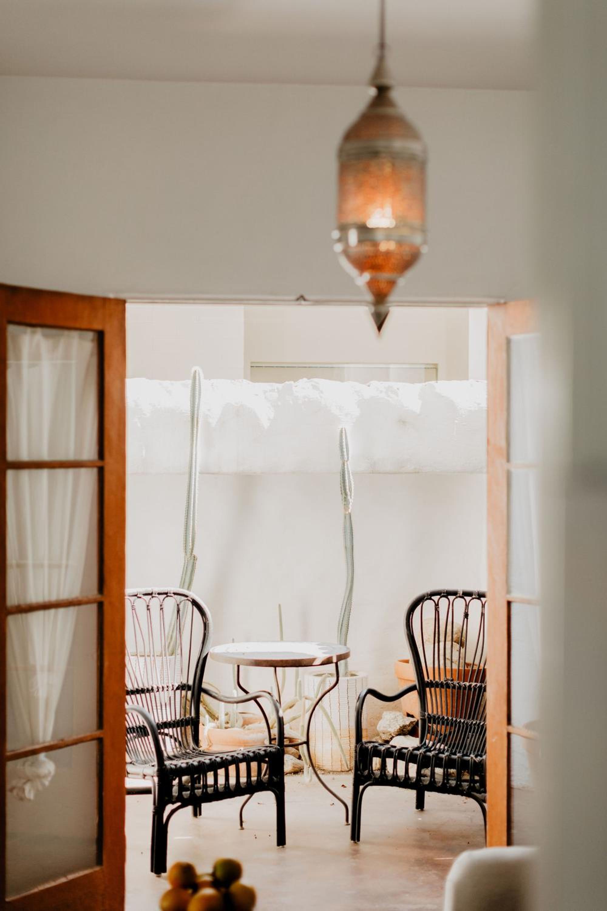 Where Palm Springs dissolves into whitewashed walls and bougainvillea in Palm Springs, CA