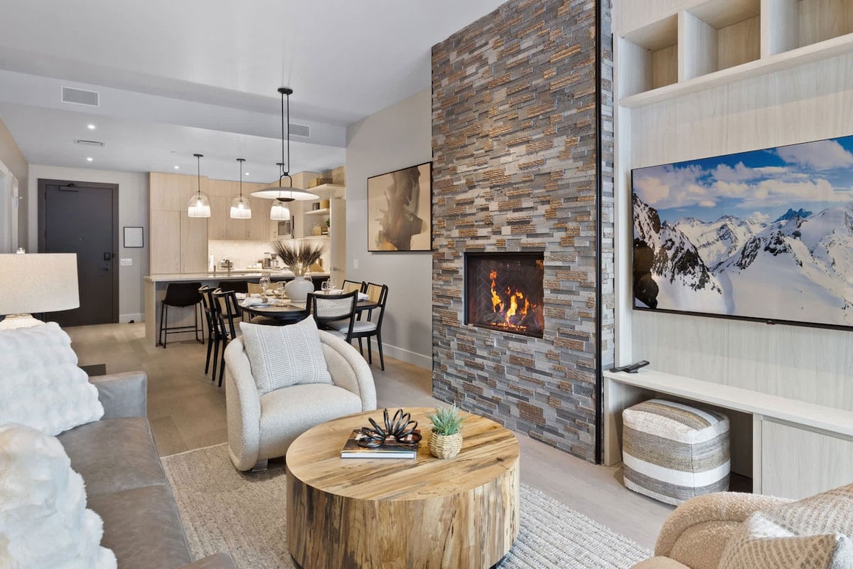 Living Room | Alpine Ridge in Deer Valley, Utah by Luxus Vacation Properties