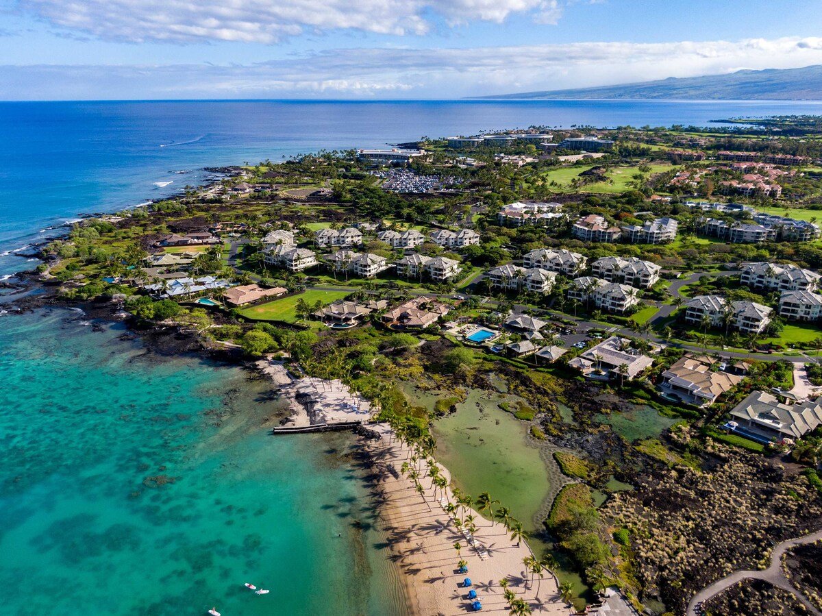Where lava rock meets the Pacific at Kolea in Waikoloa Village, HI