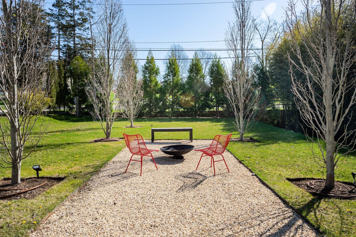 Fire pit for summer night gatherings