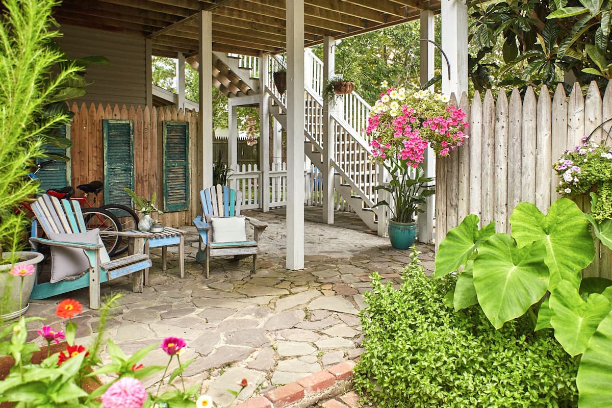 Private patio..