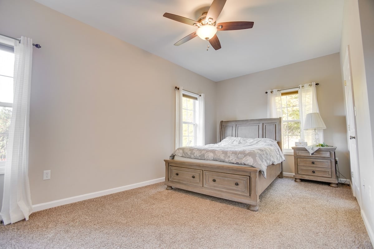 Bedroom 1 - Queen Bed - located on the main floor.