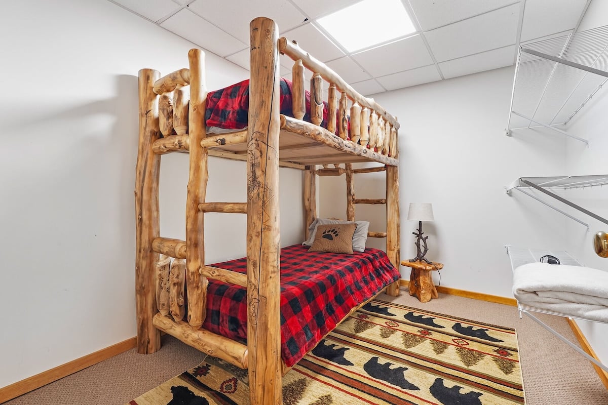 Bedroom 7 - Bunk Bed (Twin over Twin) located downstairs.