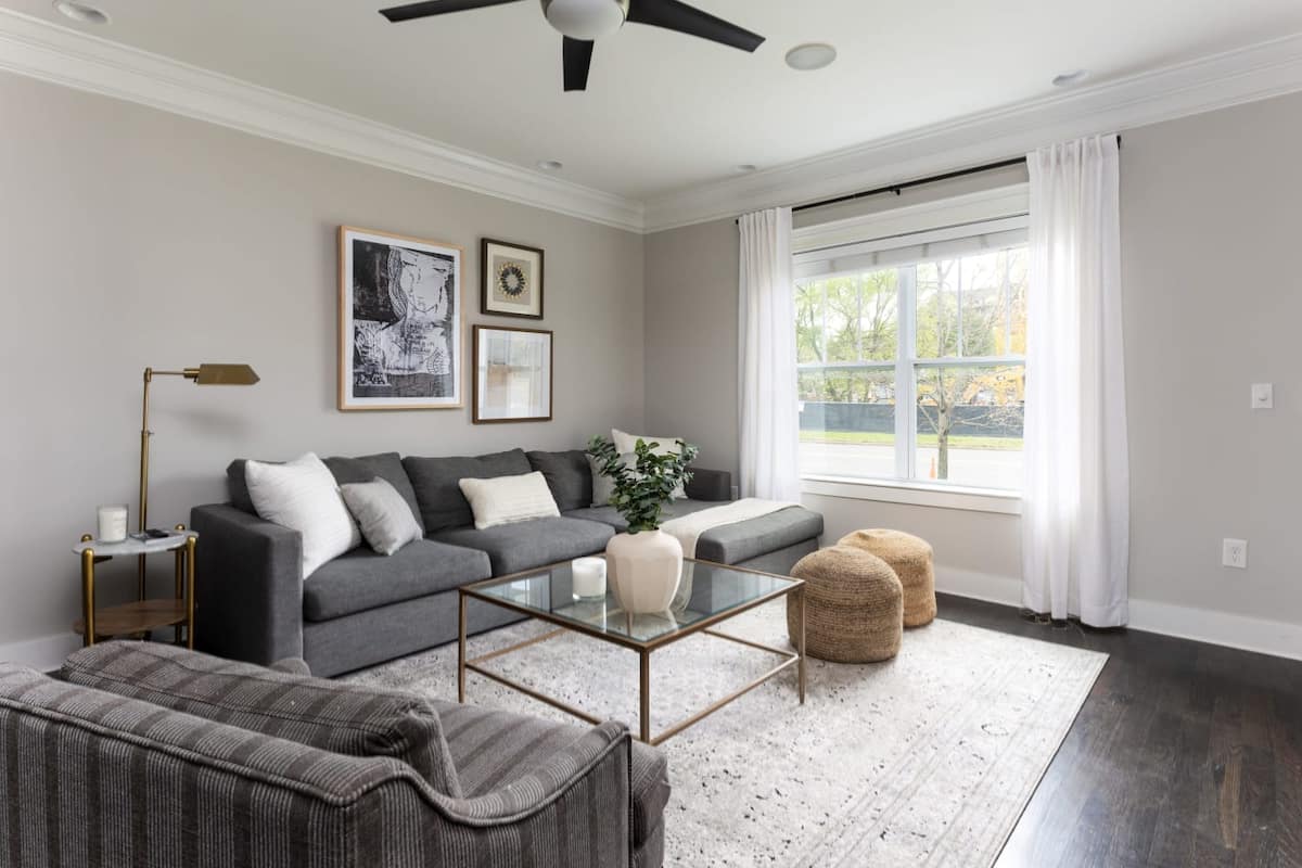 The Charming Living Room Is Perfect For Entertaining