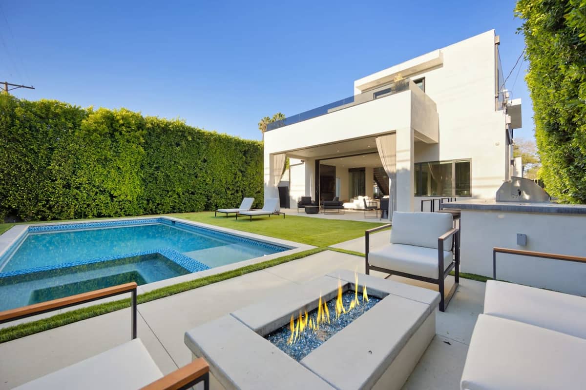 Gather around the firepit with friends or family