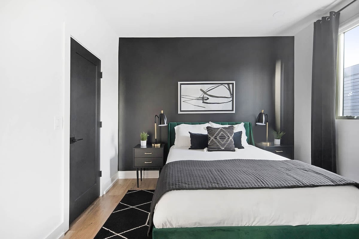 Elegant and Relaxing Bedroom with Plush Bedding
