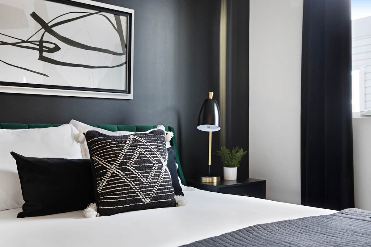 Elegant and Relaxing Bedroom with Plush Bedding