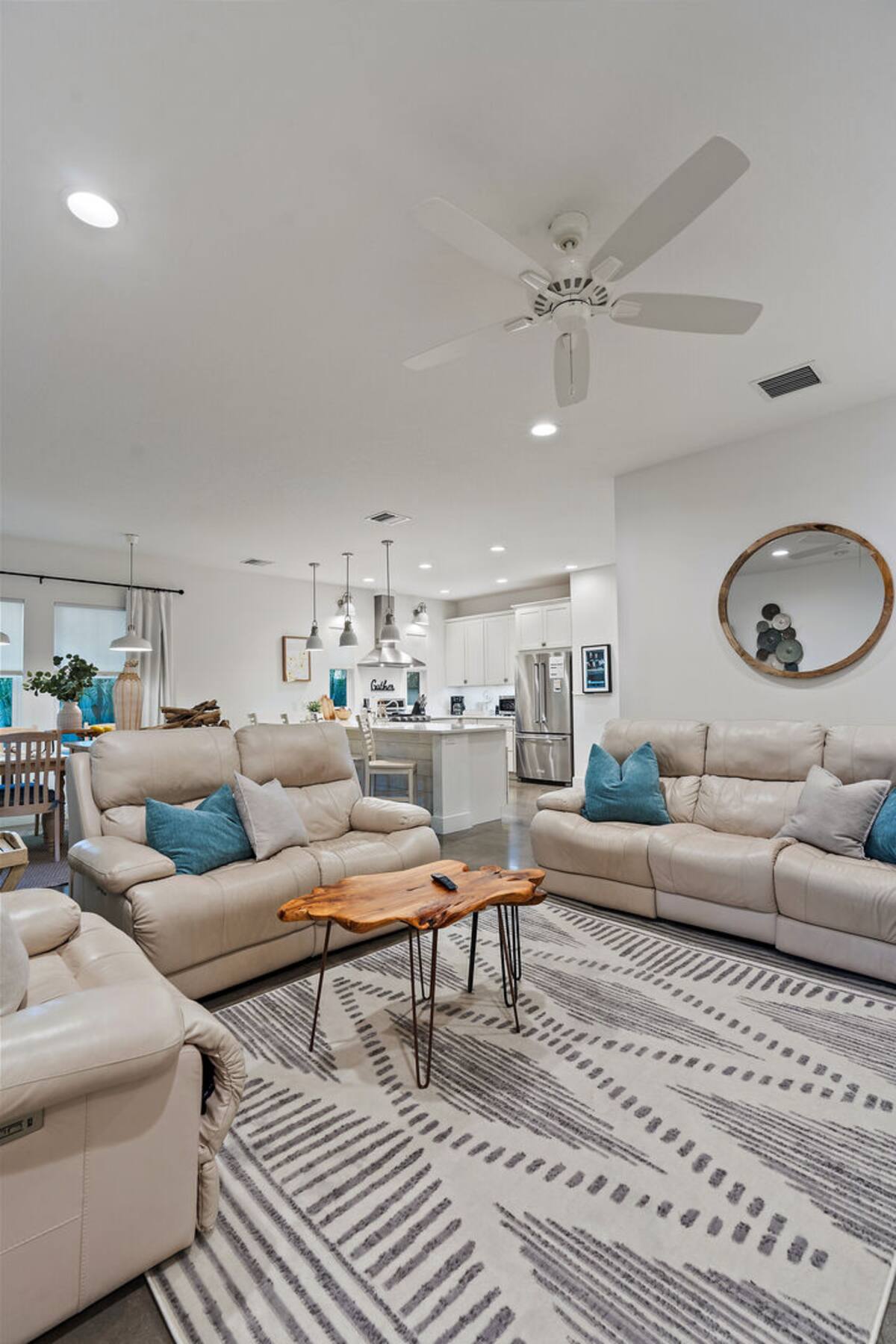 This cozy space has enough seating for you and your loved ones!