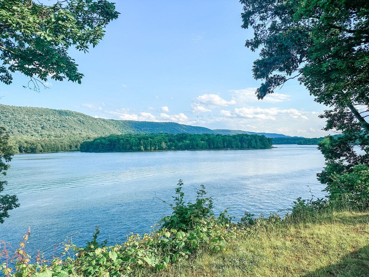 Take a short drive to the local Raystown Lake! You can find boat rentals, as well as swimming access for those warm summer days!