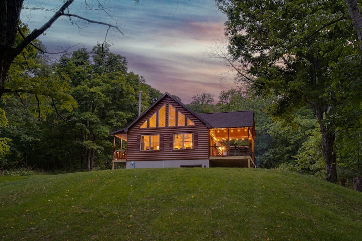 The haven is magical at sunset!