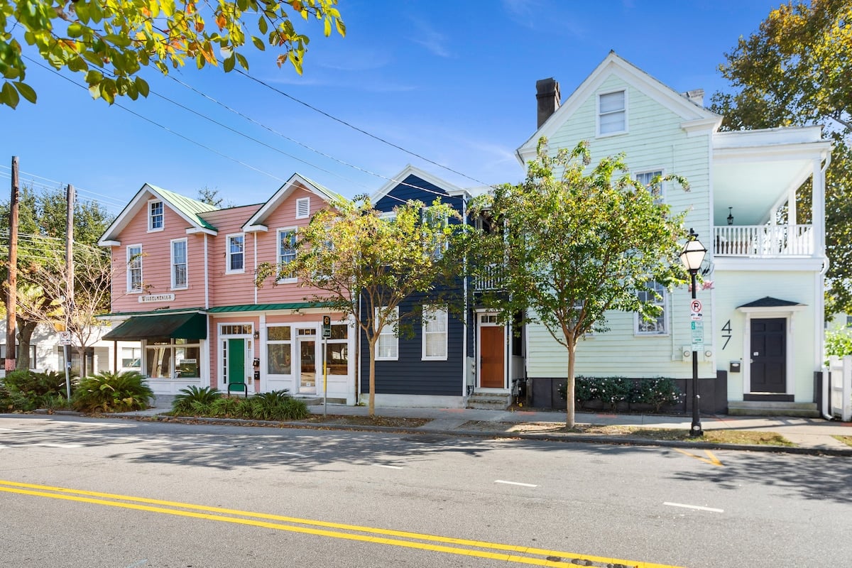 Two blocks from King Street in a residence made for slow Southern mornings in Charleston, SC