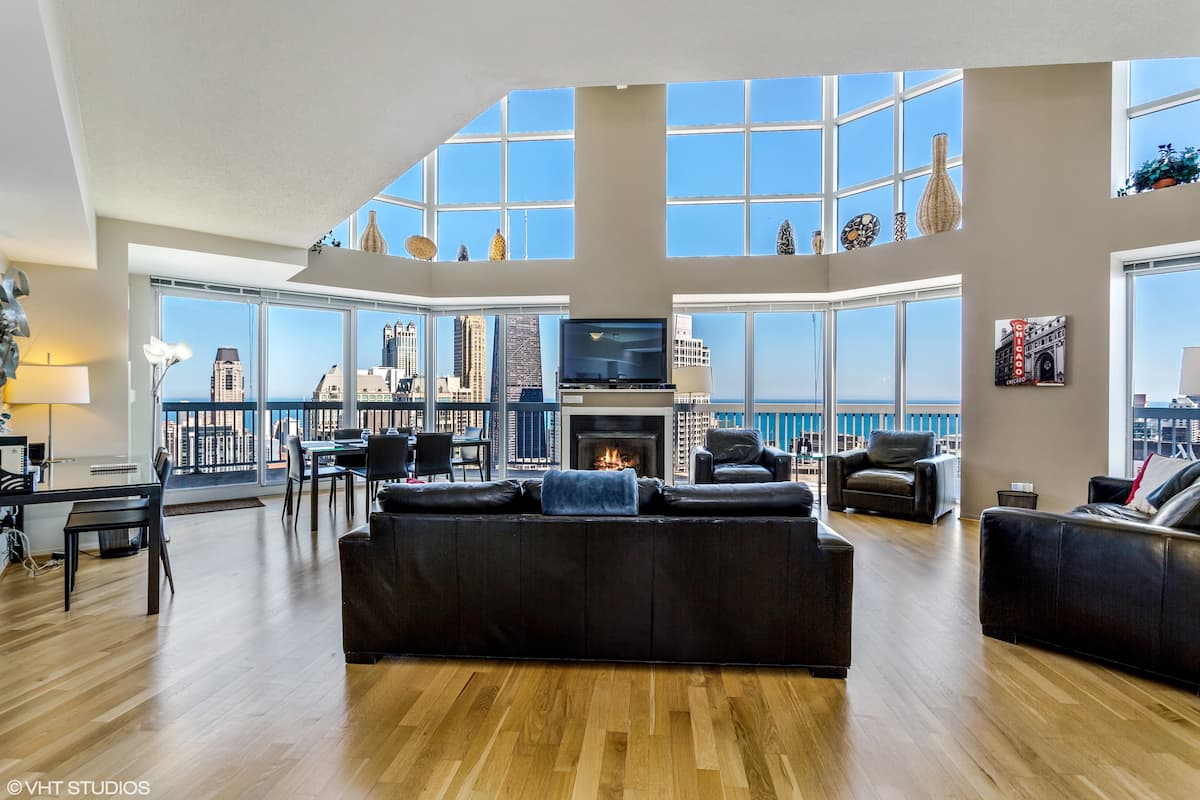Two floors of city light and limestone on Chicago's most storied avenue in Chicago, IL
