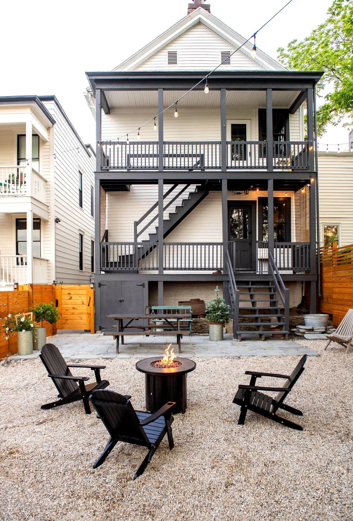 Guests are able to enjoy our fenced in yard. Note: the gas fire pit is not longer allowed to be used.  Due to a Hudson city ordinance 