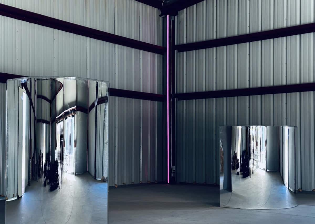 Mirrors and art.