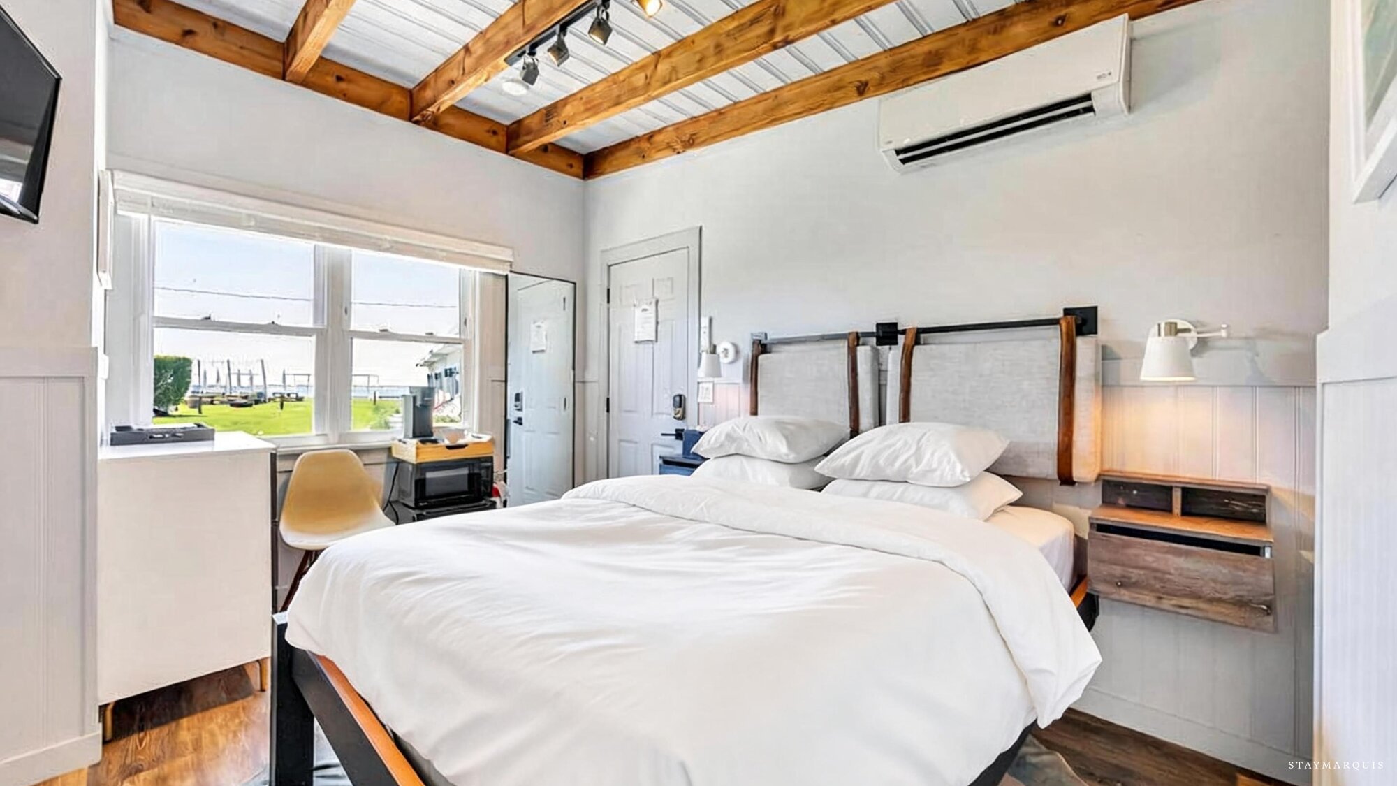 Sun-bleached simplicity on the quiet side of the Hamptons in Hampton Bays, NY