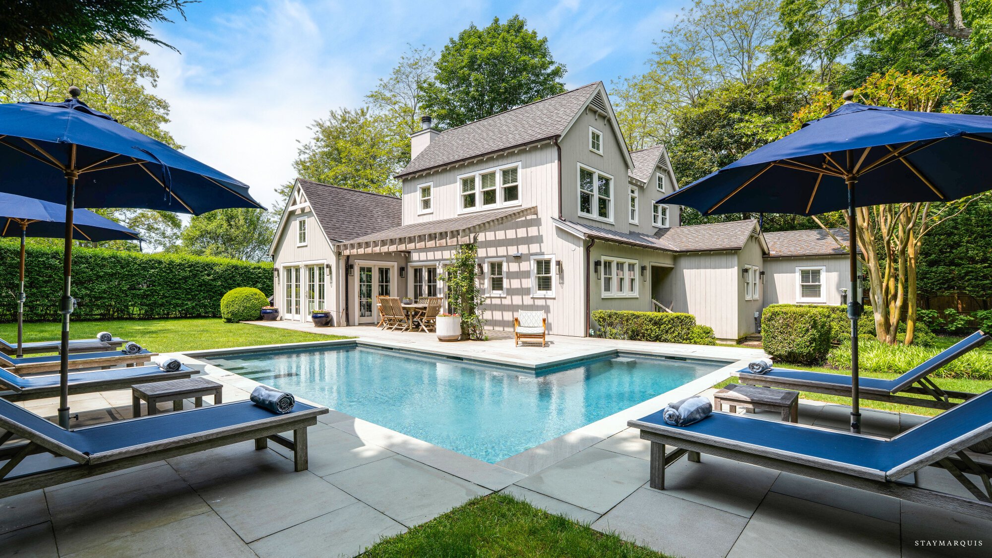 Where hedgerows give way to long Hamptons light in East Hampton, NY