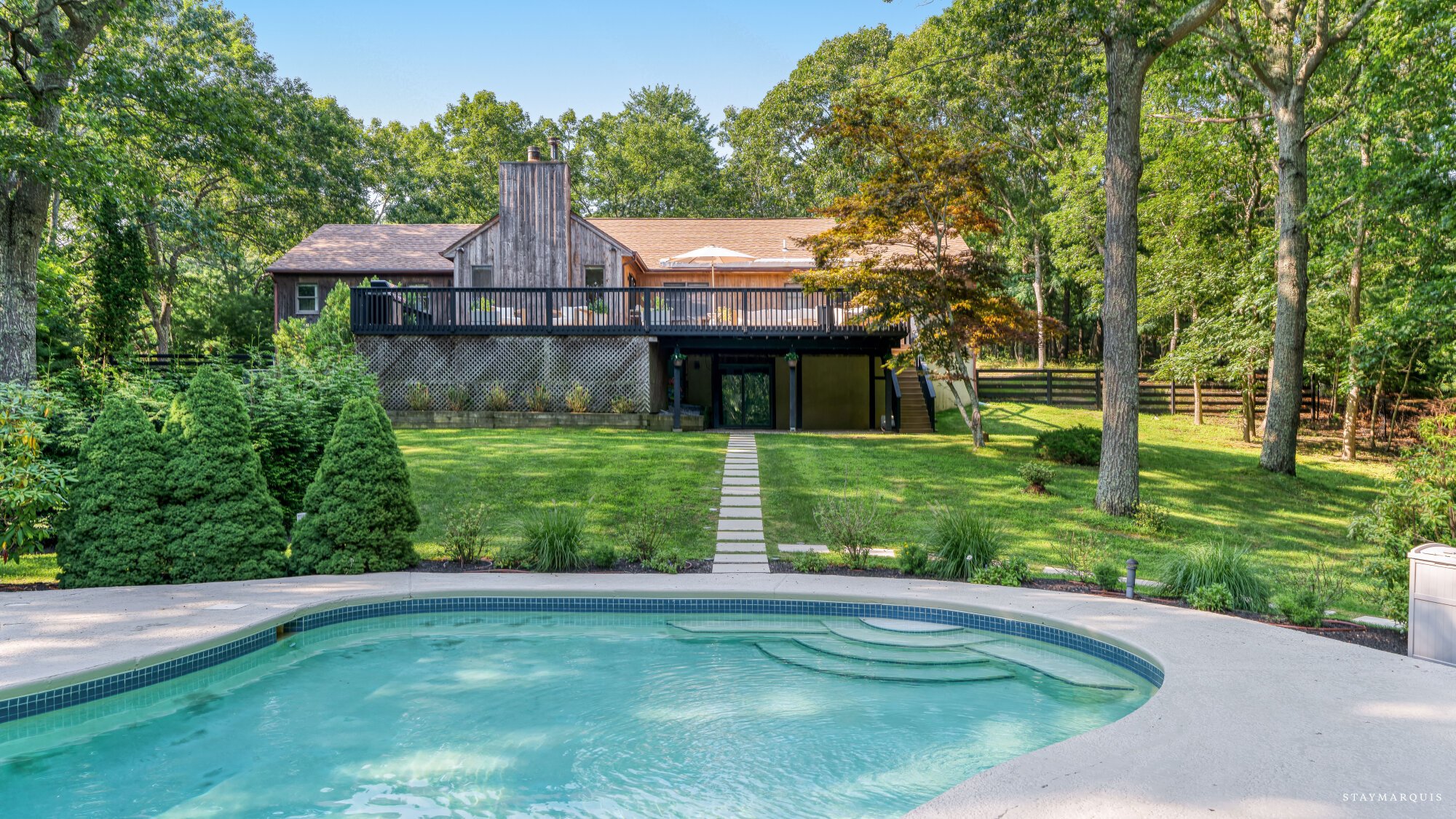 Summer light and open rooms on Southampton's south fork in Southampton, NY