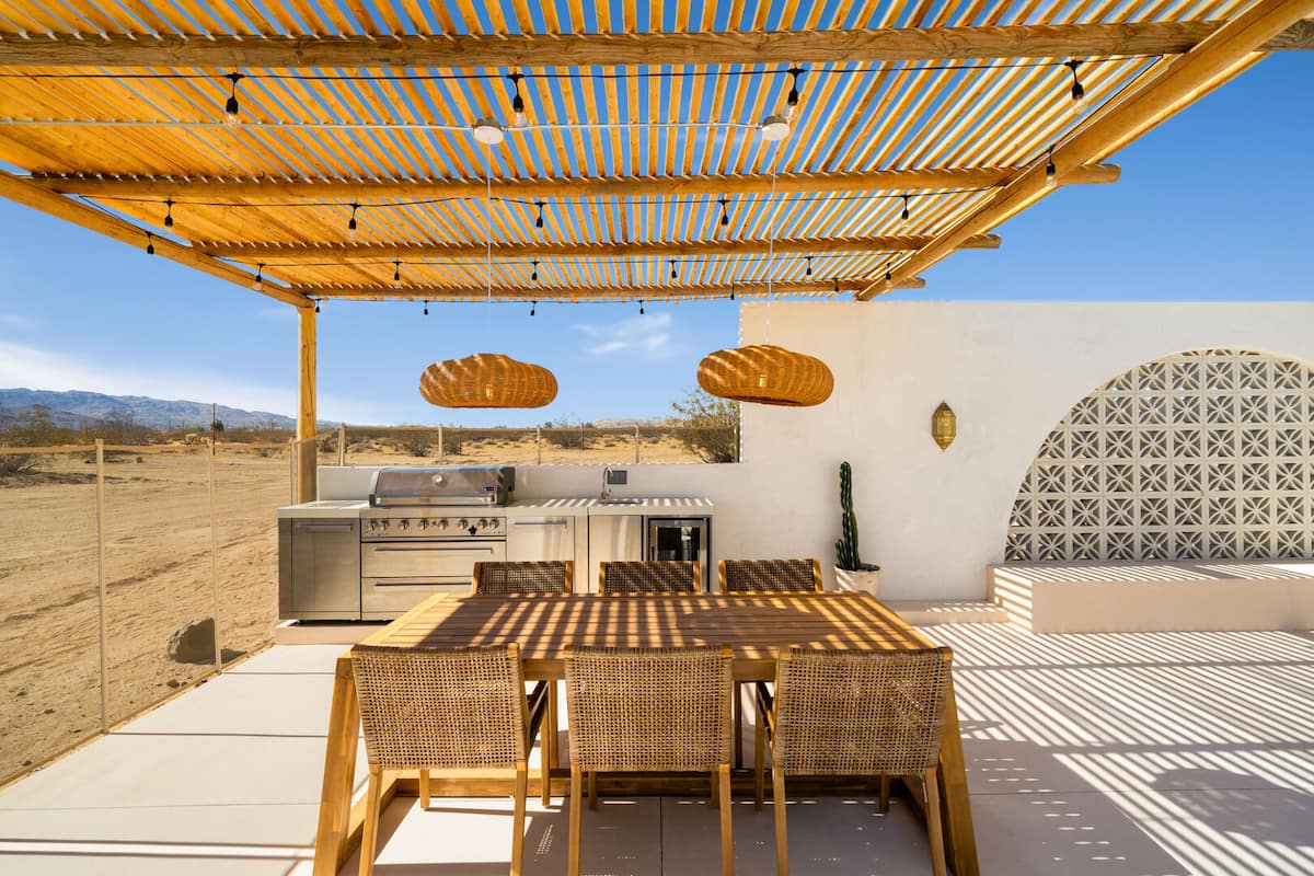 BBQ and dinner area.