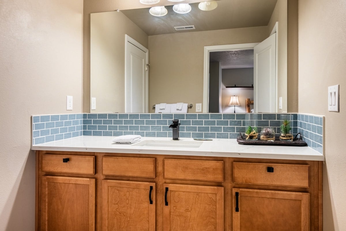 Jack-and-Jill bathroom.