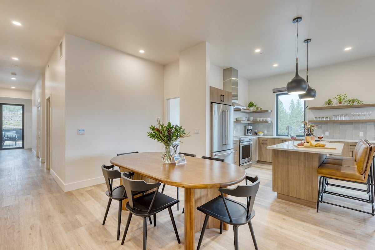 Bright dining area with seamless flow into the kitchen.