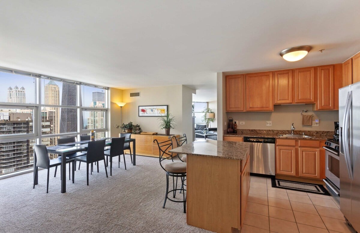 52nd Floor MagMile Penthouse VIEWS Fireplace Pool image 7