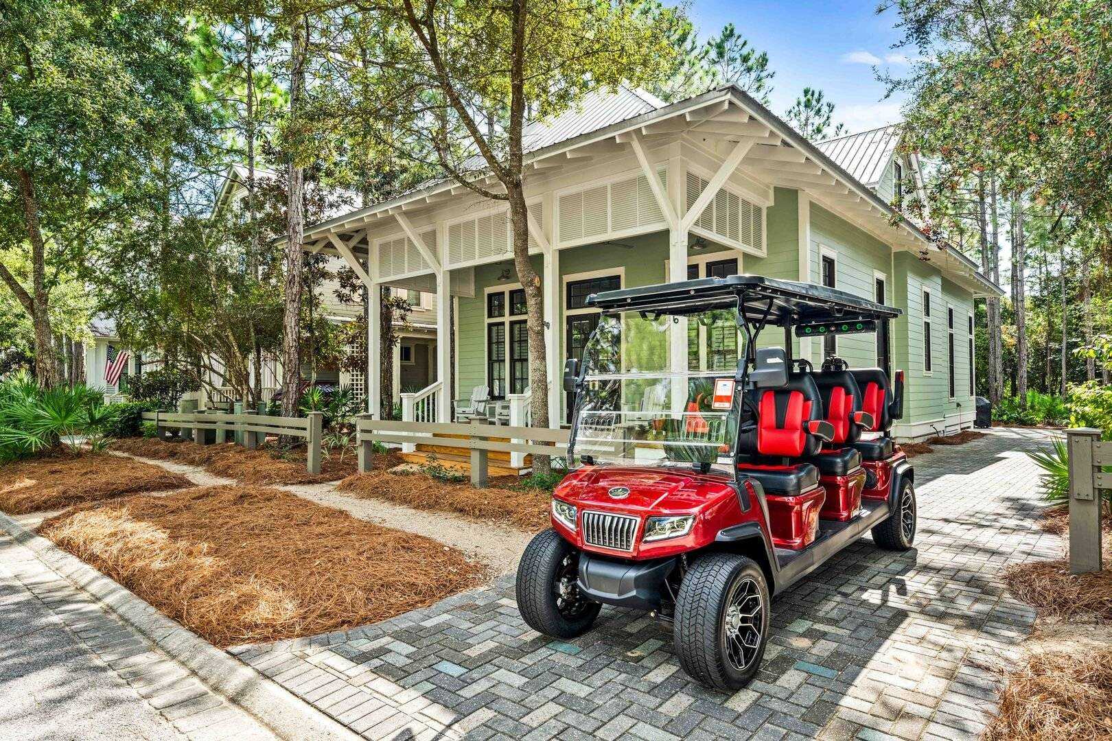 Pine-shaded living steps from the Gulf along Scenic Highway 30A in Santa Rosa Beach, FL