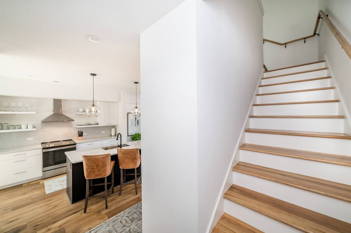 Stairway to the bedrooms.