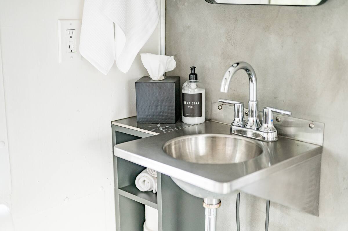 This sink was original to the caboose!